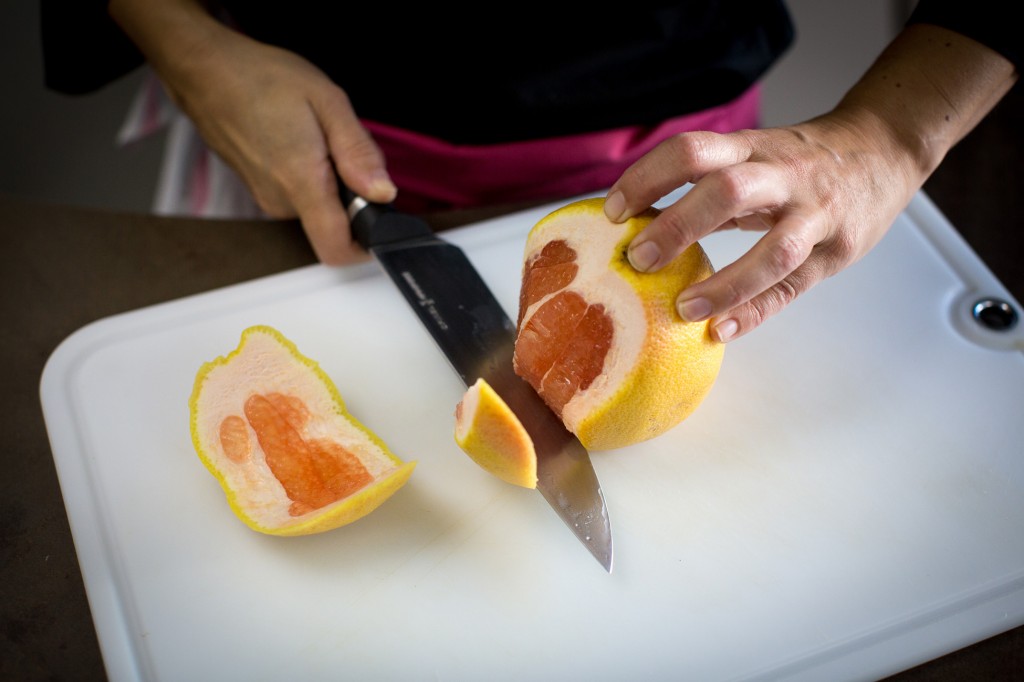 Pamplemousse et chevre frais