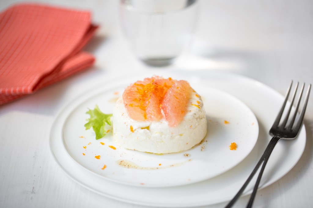 Pamplemousse et chevre frais
