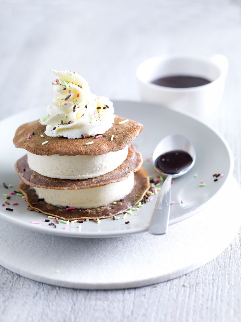 Dame Blanche en mille feuilles de crêpes