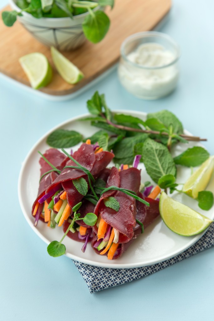 Pavé de boeuf_Rouleaux de bœuf aux légumes de saison