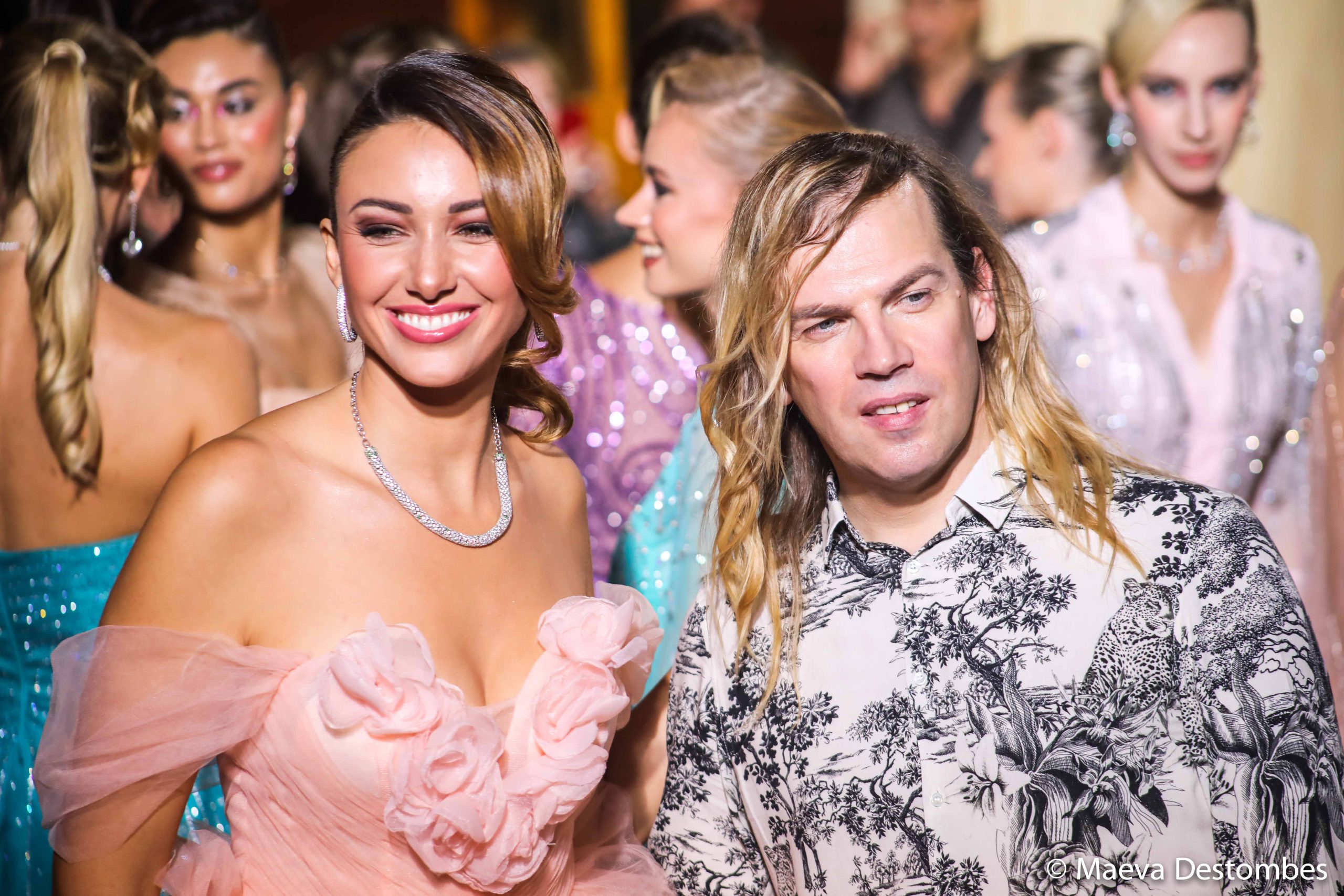 Christophe Guillarmé et Delphine Wespiser, Miss France 2012.