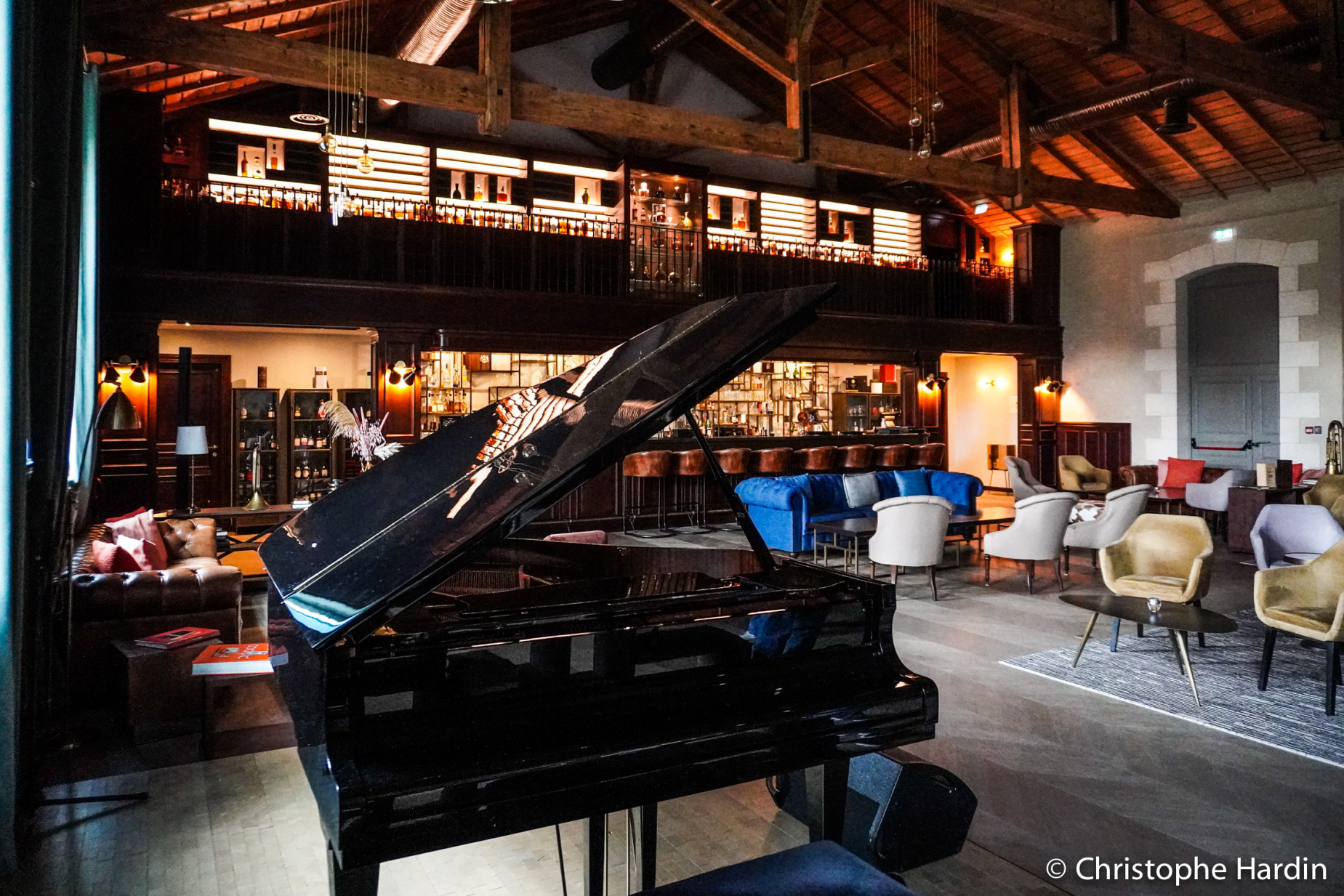 The Jazz-Bar at the Hotel Chais Monnet & Spa in Cognac, Charente, France, October 15, 2024.<br />Le Jazz-Bar de l'Hôtel Chais Monnet & Spa à Cognac, Charente, France, le 15 octobre 2024.