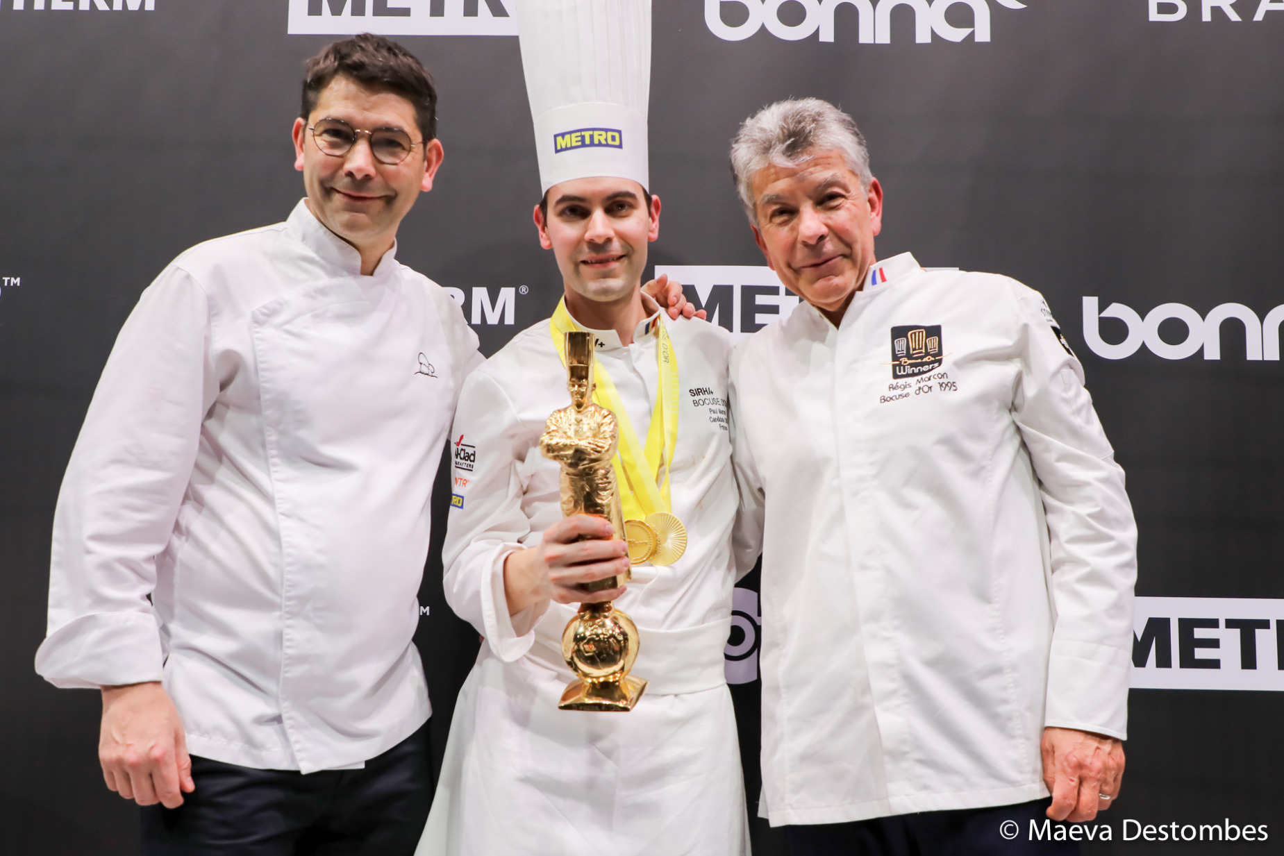 Jacques, Paul et Régis Marcon au Bocuse d'Or 2025.