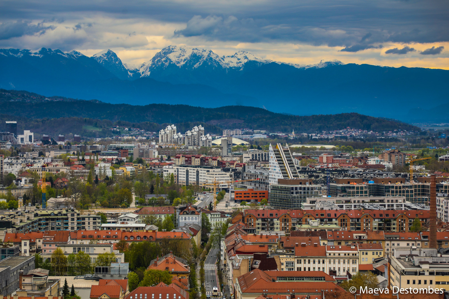 Du Château de Ljubljana, la vue sur la ville est époustouflante de beauté !