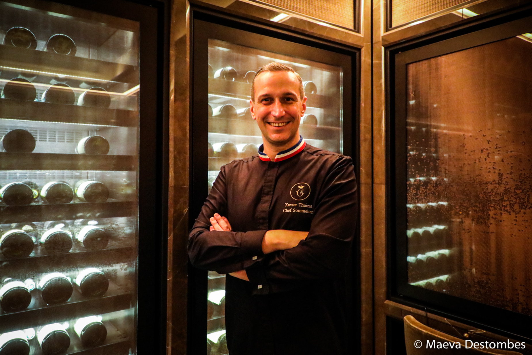 Xavier Thuizat, meilleur sommelier de France en 2022 et meilleur ouvrier de France en sommellerie en 2024 est aussi le chef sommelier du groupe Rosewood en Europe pour les dix hôtels européens.